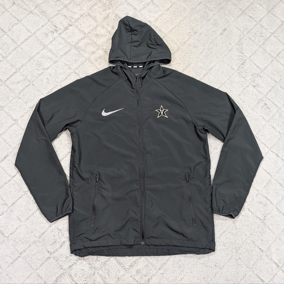 Nike Jacket Mens M Gray Vanderbilt Commodores Essential Full Zip Light Hood - Picture 1 of 9